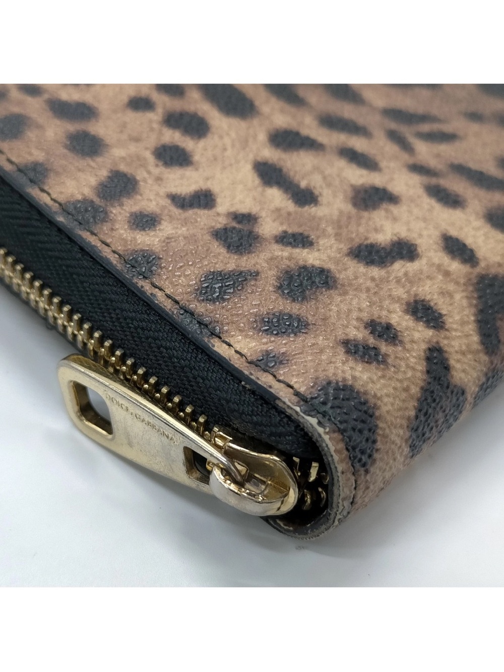 Dolce & Gabbana vintage Leopard Print Zip around long Wallet authentic - Picture 11 of 13